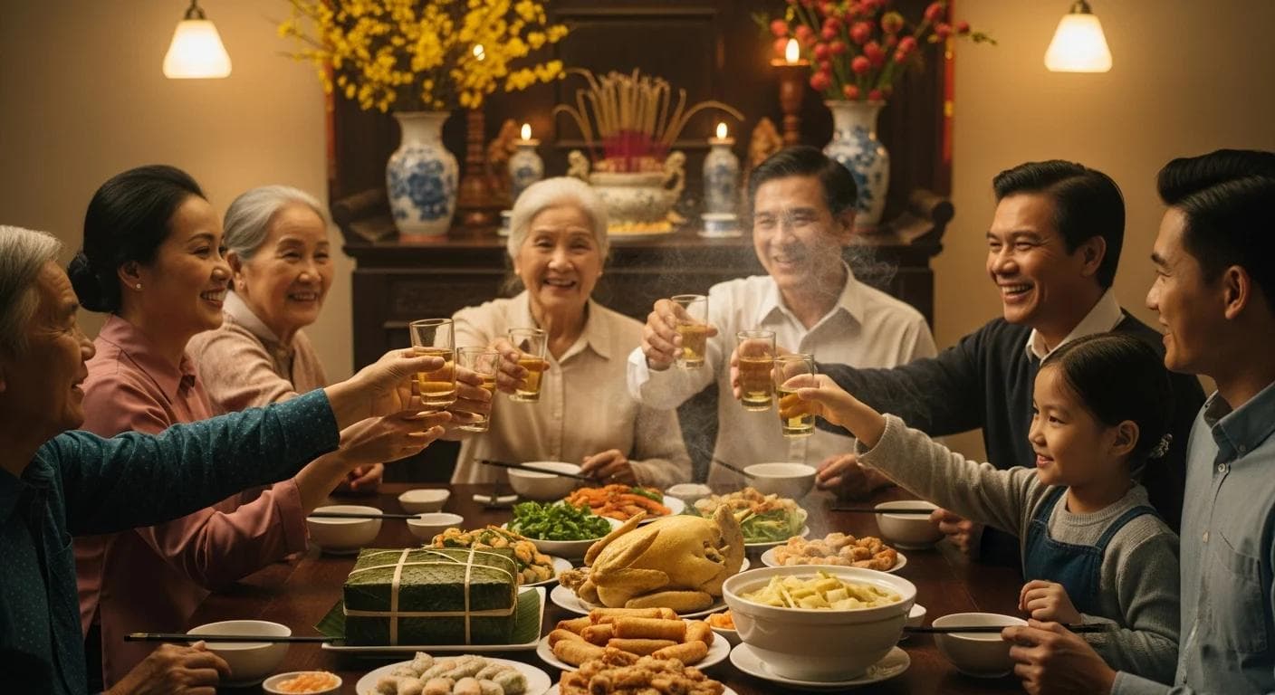 Ảnh bìa cho bài viết Cúng Tất Niên 2026 (Chiều 29 Tết): Nghi Thức "Tạ Đất Trời - Tiễn Năm Cũ" & Bài Văn Khấn Chuẩn Phong Thủy